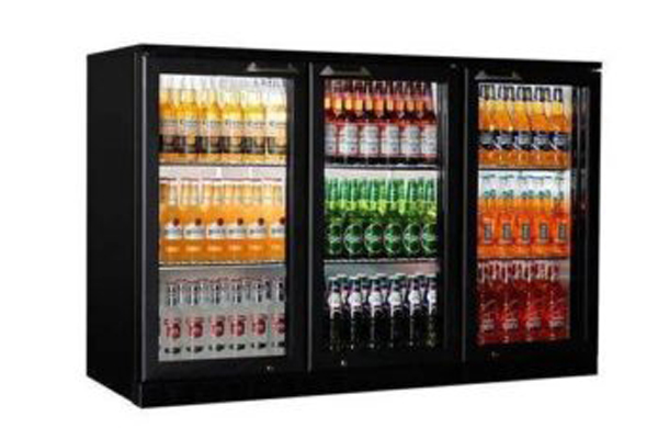 3 door back bar chiller